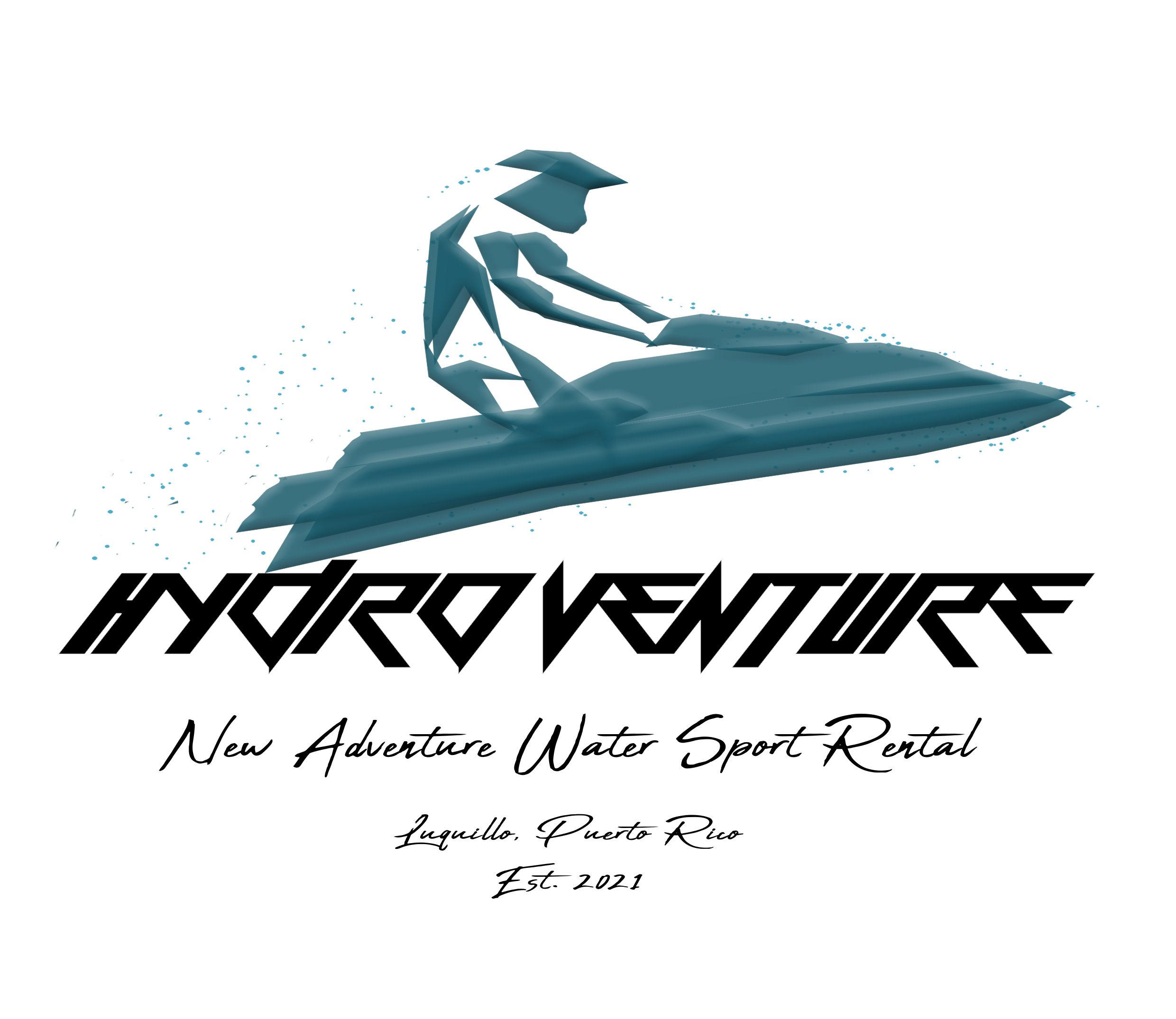 Logo hydro 2026 photoshop jetski rental in Puerto Rico